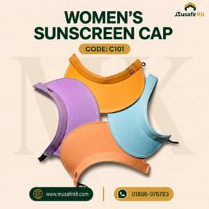 colorful women’s sunscreen cap