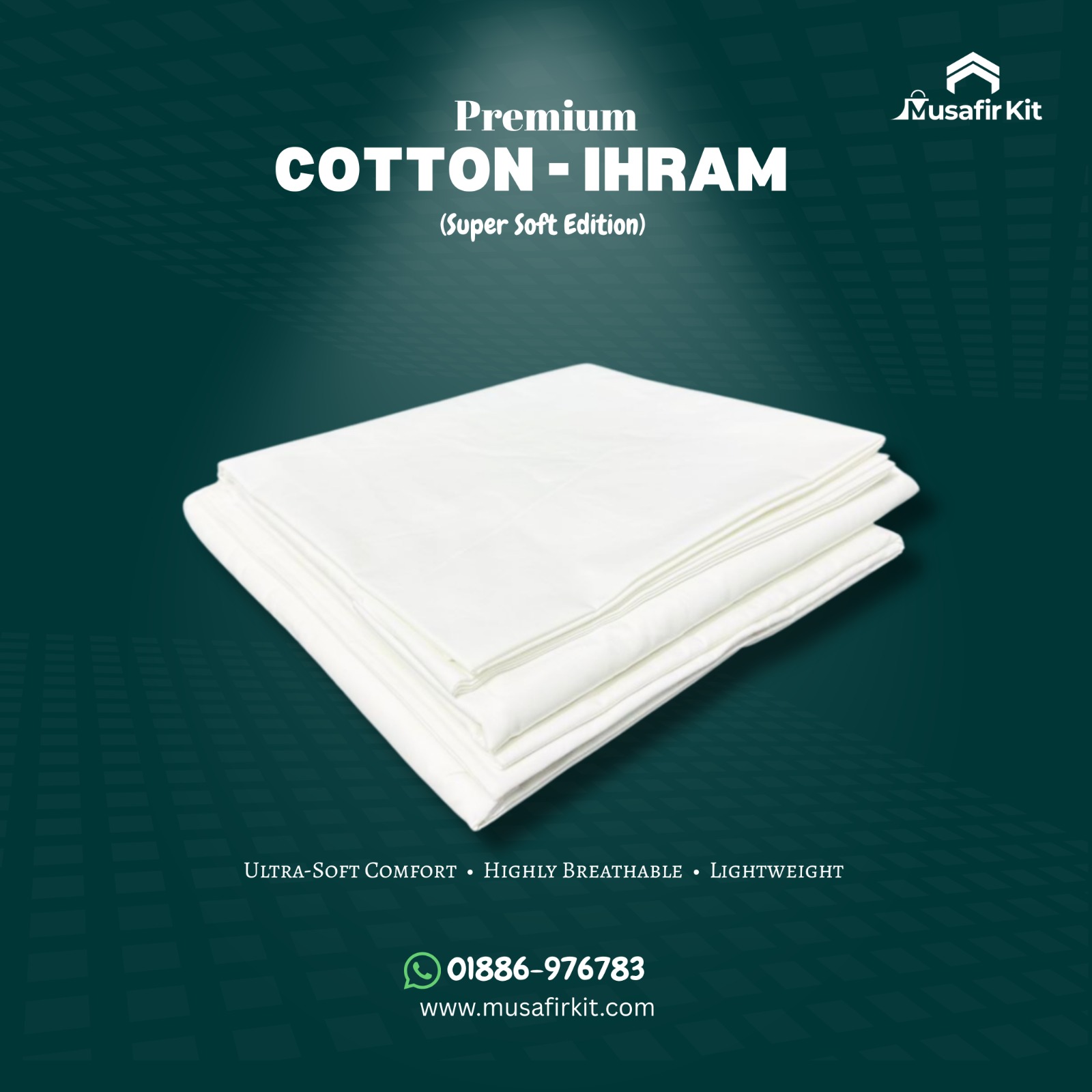 Premium Cotton - Ihram (Super Soft Edition)