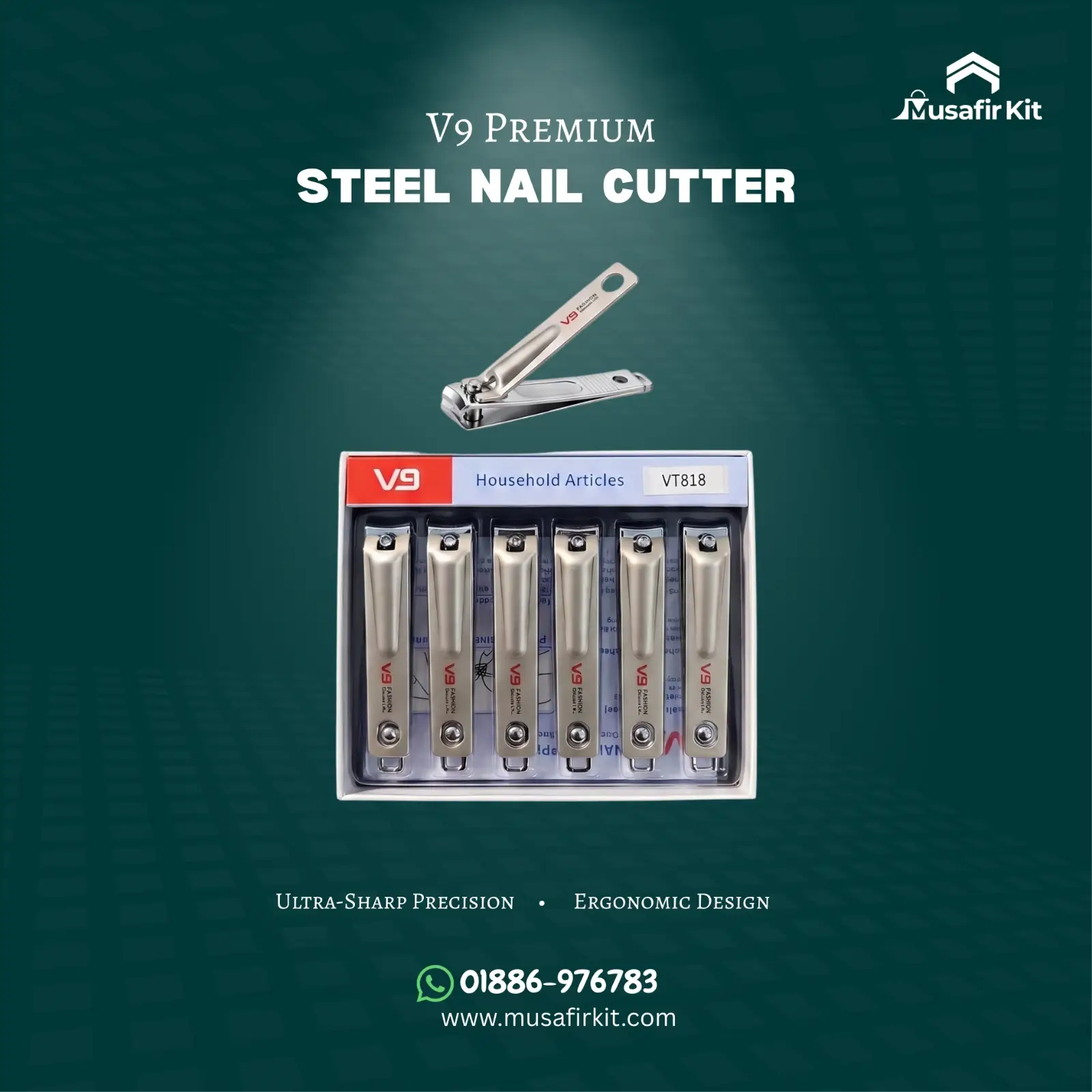 V9 Premium Steel Nail Cutter